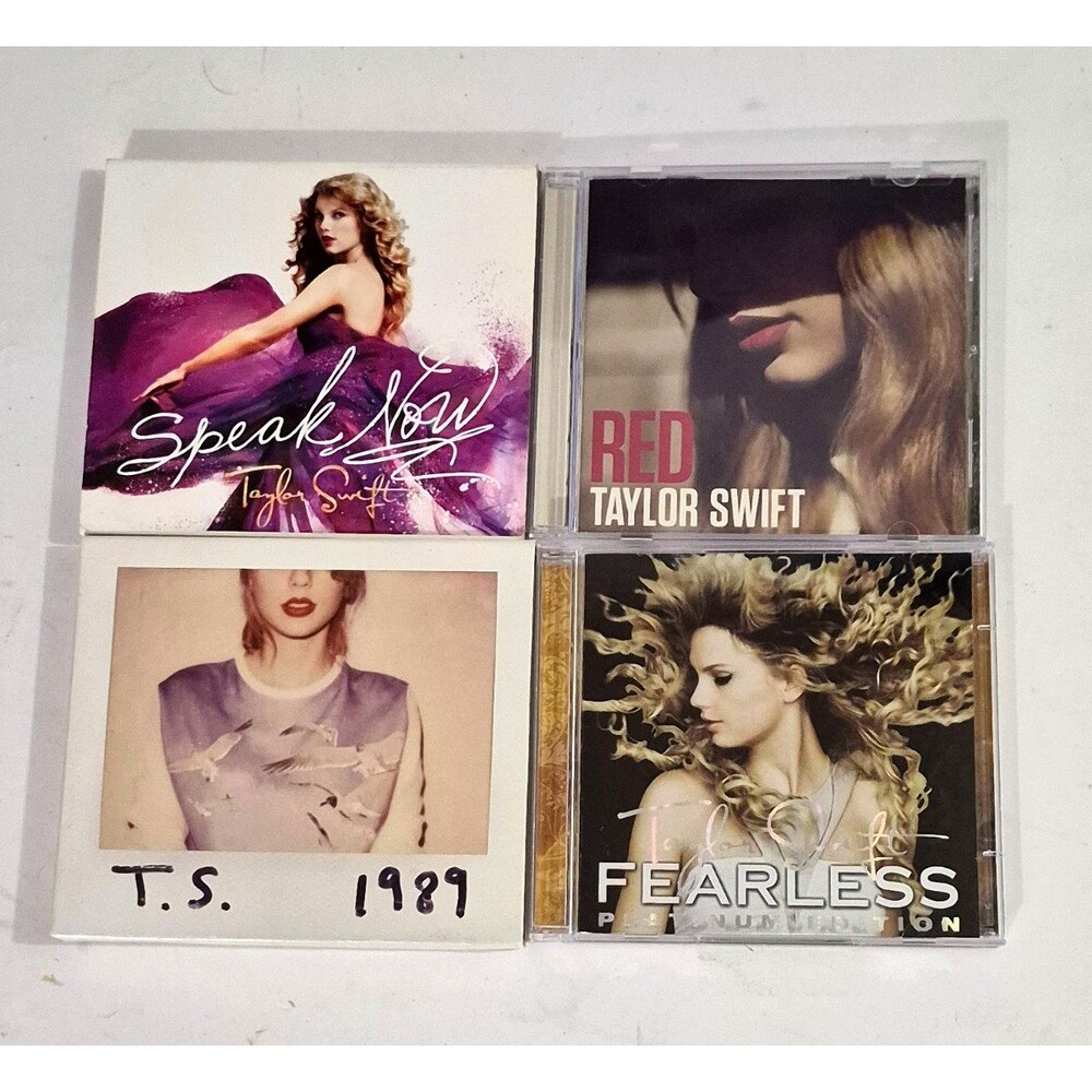 Taylor Swift CD Lot T.S. 1989, Fearless, Red & Speak Now